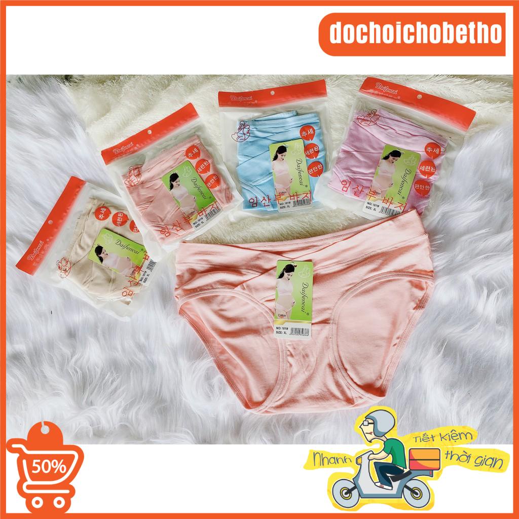 Quần lót bầu và sau sinh cạp chéo chất COTTON thông hơi kháng khuẩn đồ lót chip bà bầu bigsize
