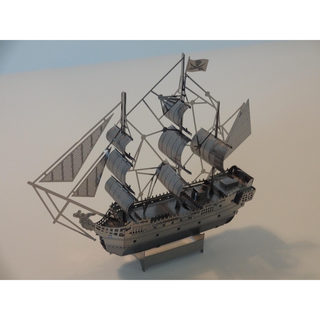 Mô hình 3D kim loại lắp ráp Tàu Ngọc Trai Đen Black Pearl [Chưa lắp]