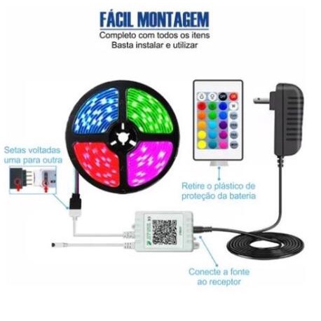 Remote Điều Khiển 24 Nút 3528 5M RGB Với 300 Đèn Led IR