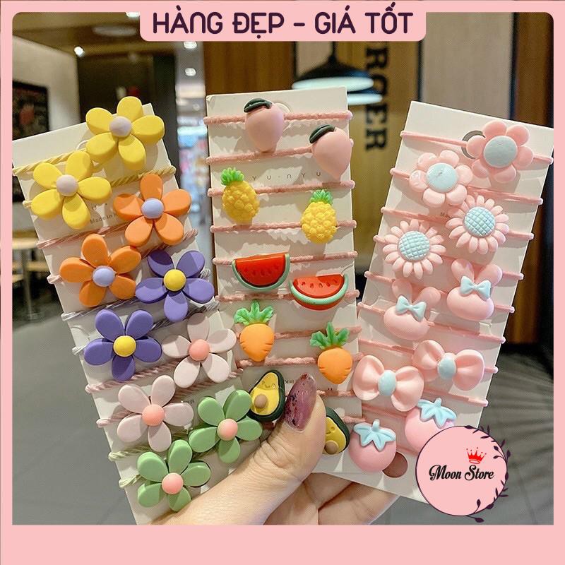 Set 10 chun buộc tóc ngộ nghĩnh đáng yêu cho mẹ và bé (giao ngẫu nhiên)