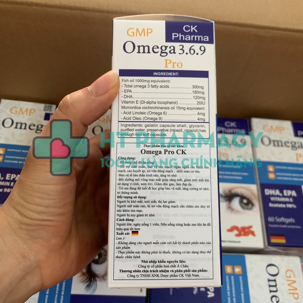 Viên uống Omega 3.6.9 Pro  nhập khẩu Đức