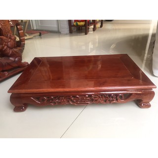 [HCM] Bàn gỗ hương, kích thước ngang 70cm x sâu 45cm x cao 16cm, mặt nguyên miếng không ghép, thích hợp nối dài bàn thờ