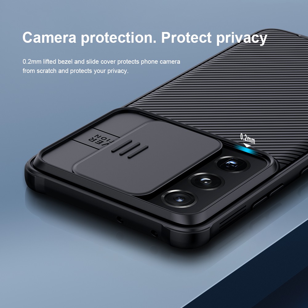 Ốp lưng CamShield Nillkin có nắp trượt camera cho Samsung Galaxy S21 Ultra S20 FE A52S A52 A72 A51 A71 A22 A32 A42 Note 20 Ultra S20 Plus