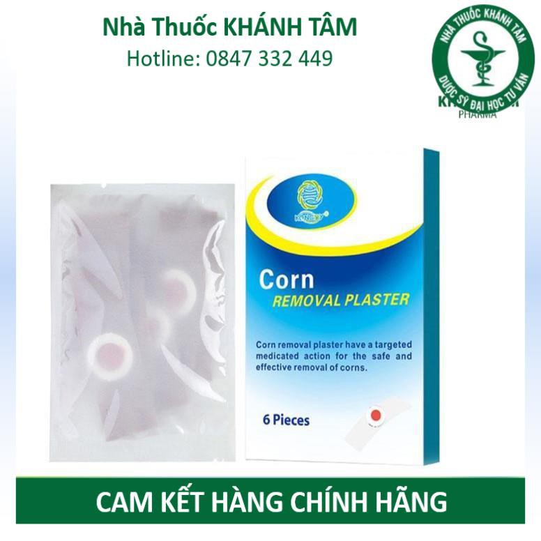 Miếng dán giảm mụn cóc Corn Removal Plaster Kangdy (Hộp 6 miếng) _Khánh Tâm ! !