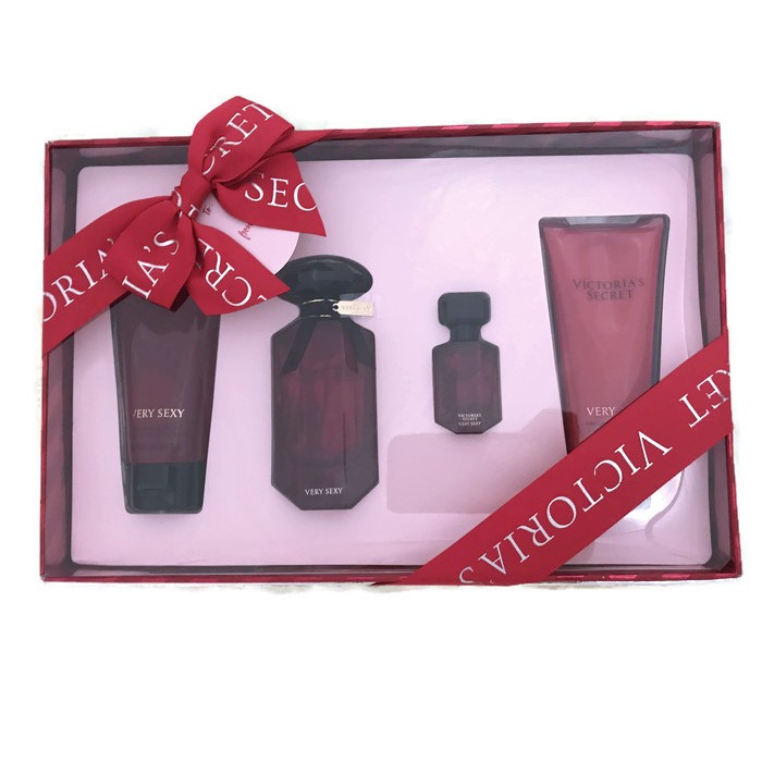 Bộ quà tặng nước hoa, sữa tắm, lotion Victoria's Secret Very Sexy Gift Set (Mỹ)