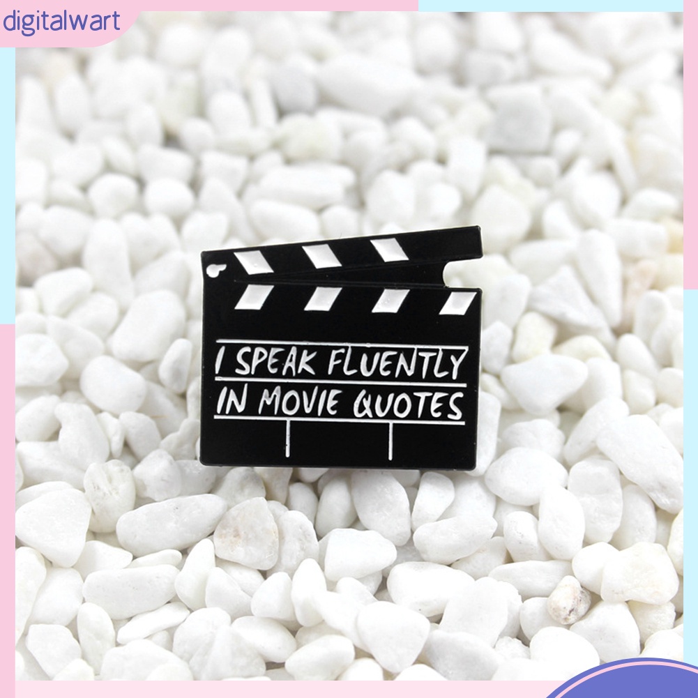 Huy hiệu cài áo hình biểu tượng quay phim tráng men sáng tạo