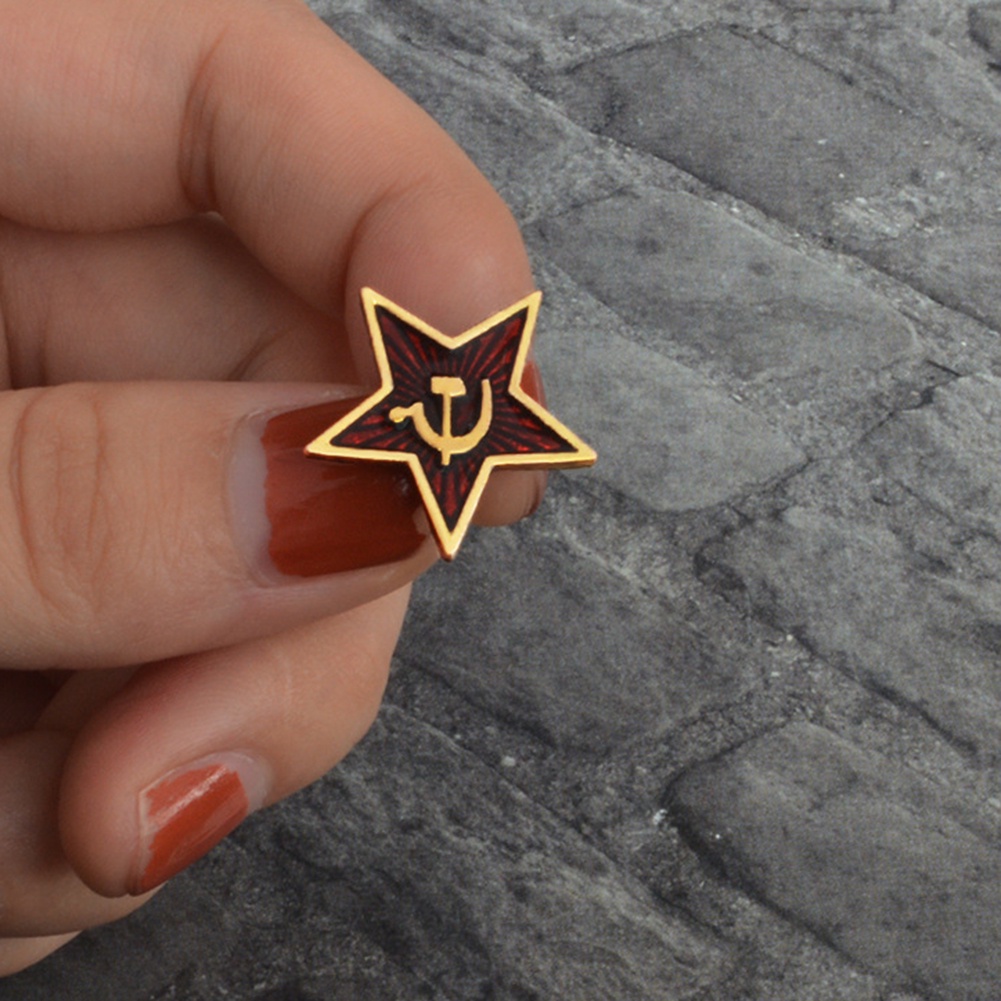 Ghim cài áo hình búa liềm cộng sản độc đáo cho nam và nữ