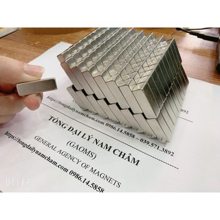 Nam châm 30x10x10mm, loại nam châm đất hiếm lực hút siêu mạnh