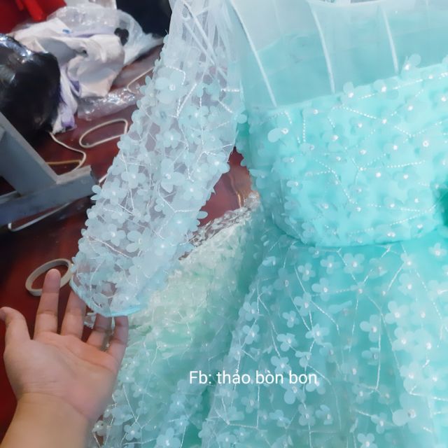 Váy công chúa đuôi tôm cho bé