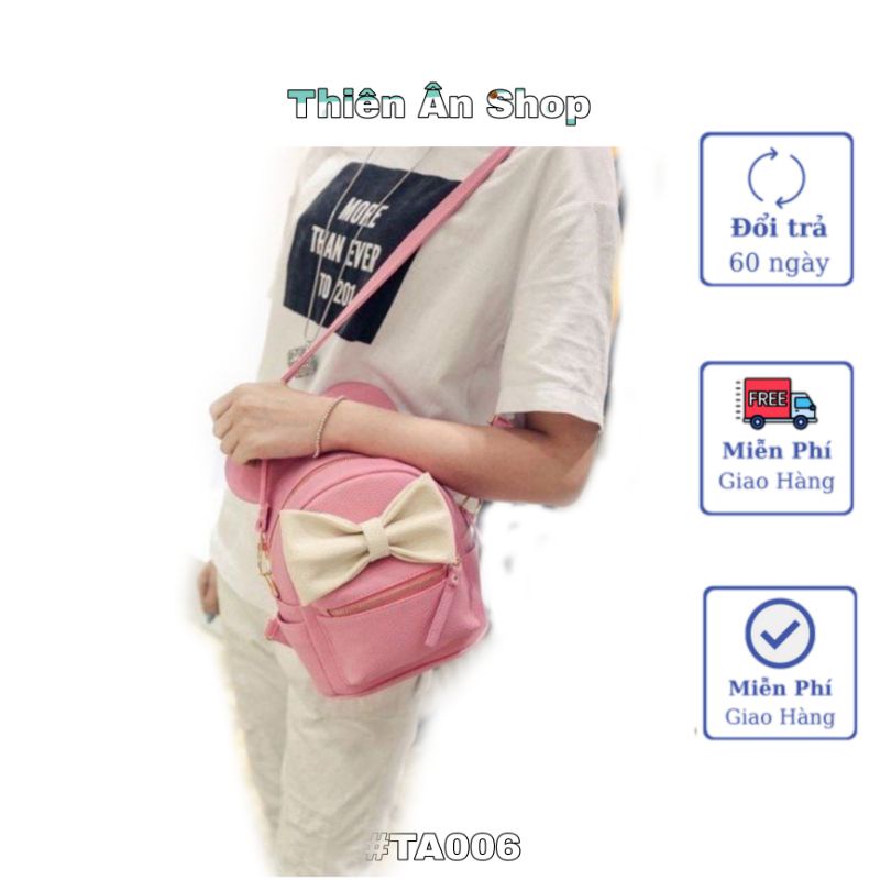 BALO NƠ THỜI TRANG SEASON 1 TA009 CÓ 4 MÀU CHÍNH. HỒNG. ĐỎ. ĐEN. XÁM