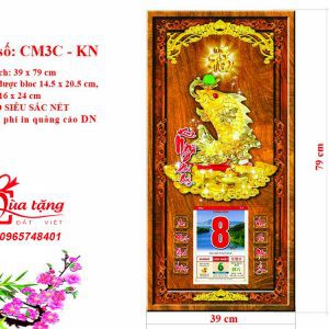 LỊCH 3D KIM NGƯ PHÚ QUÝ CM3C_KN