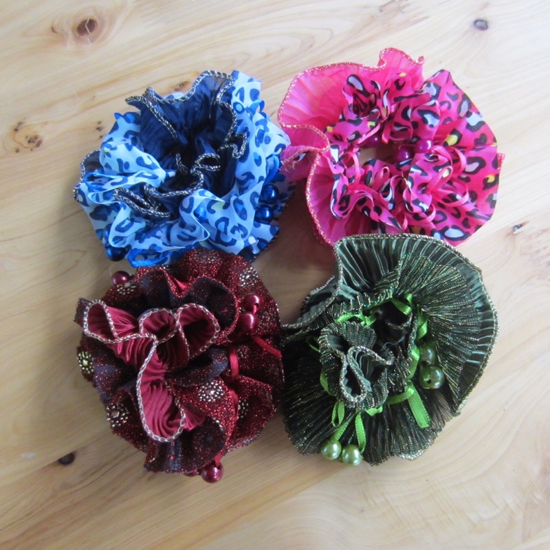 Buộc tóc vải ren có dọ cho nữ