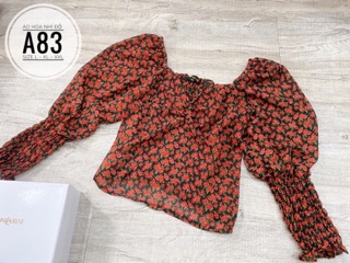 Bigsize Áo hoa nhí đỏ A83