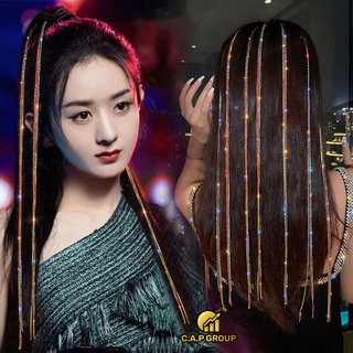  Sợi tóc kim tuyến nối tóc gảy Light kẹp Highlight kim cương nhân tạo - T 