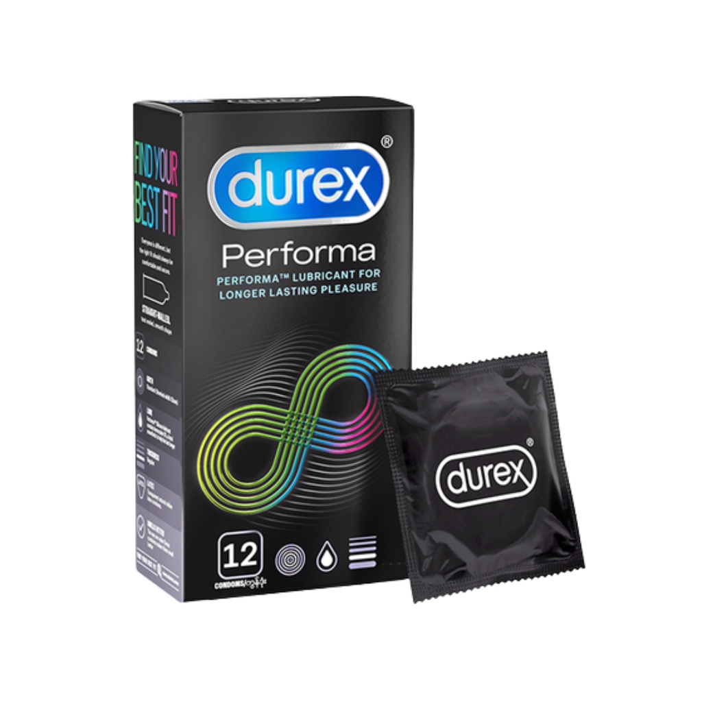 Bộ 2 Bao cao su chống xuất tinh sớm Durex Performa 12 bcs / hộp