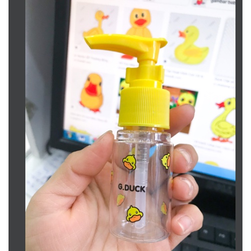 Bộ chiết set3 mini Vịt vàng G.Duck dễ thương kèm túi zip đựng tiết kiệm tiện lợi