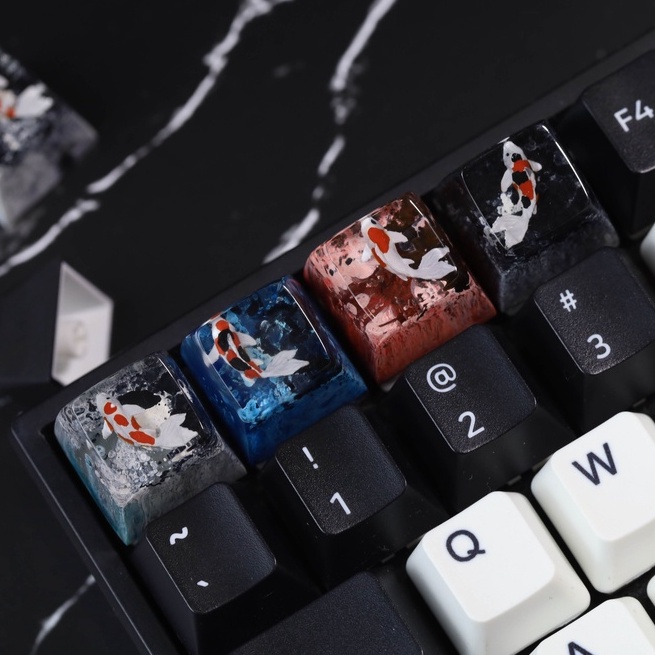 Keycap cá koi sắc màu, nút bàn phím cá koi phù hợp cho bàn phím cơ