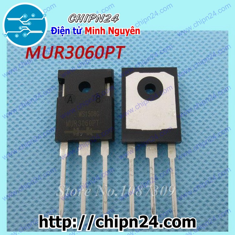[1 CON] Diode MUR3060 30A 600V TO-247 (MUR3060PT 3060) [Diode Schottky]