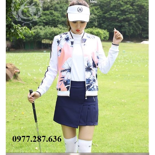 Áo khoác golf nữ thể thao thiết kế ZG-6 cao cấp siêu nhẹ khóa kéo thời trang shop GOLF PRO AK013