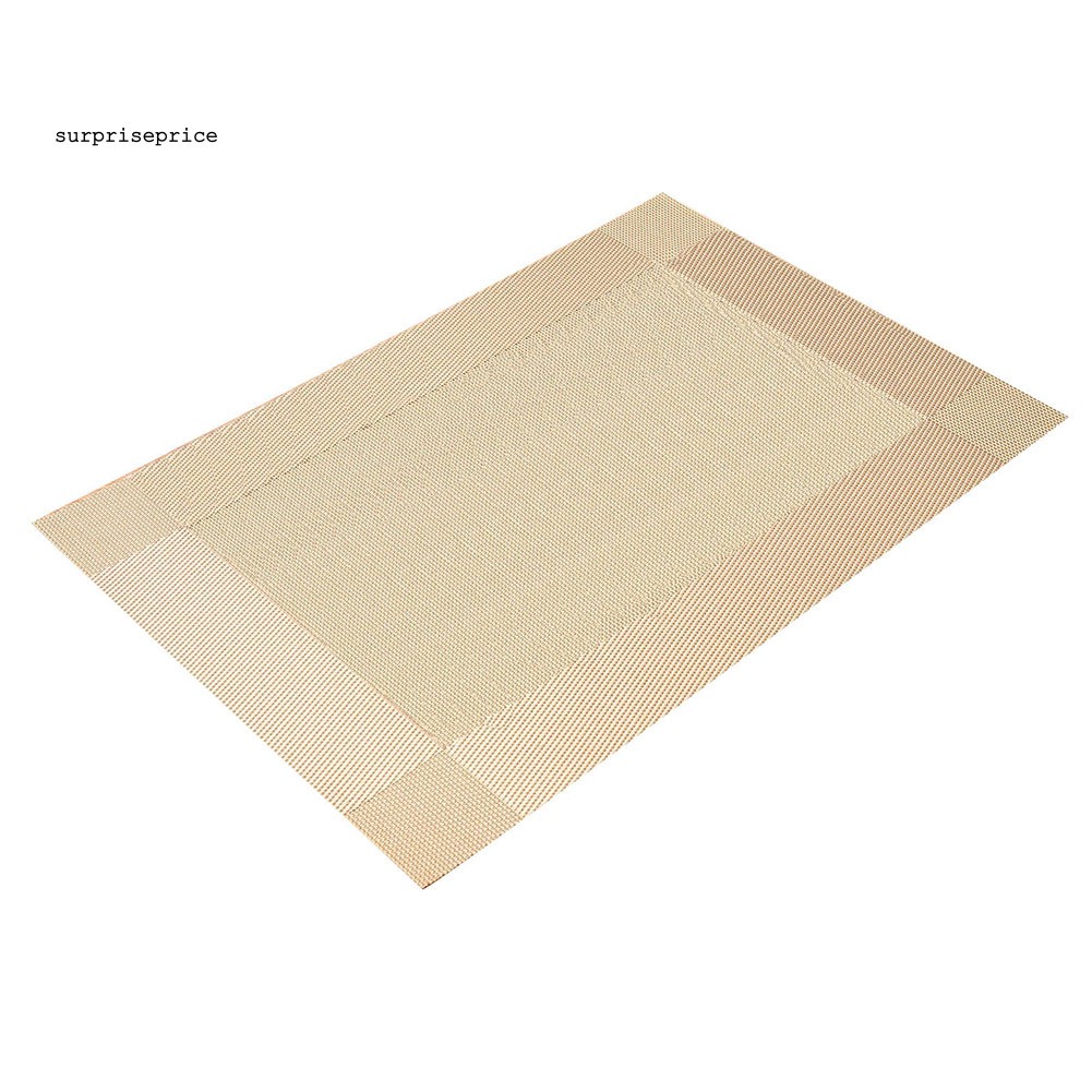 Tấm Lót Bàn Ăn Cách Nhiệt Hình Chữ Nhật Bằng Nhựa Pp