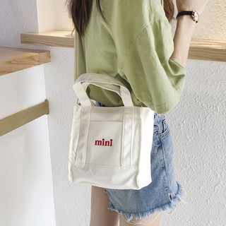 Túi canvas mini (Trắng) - Hàng có sẵn