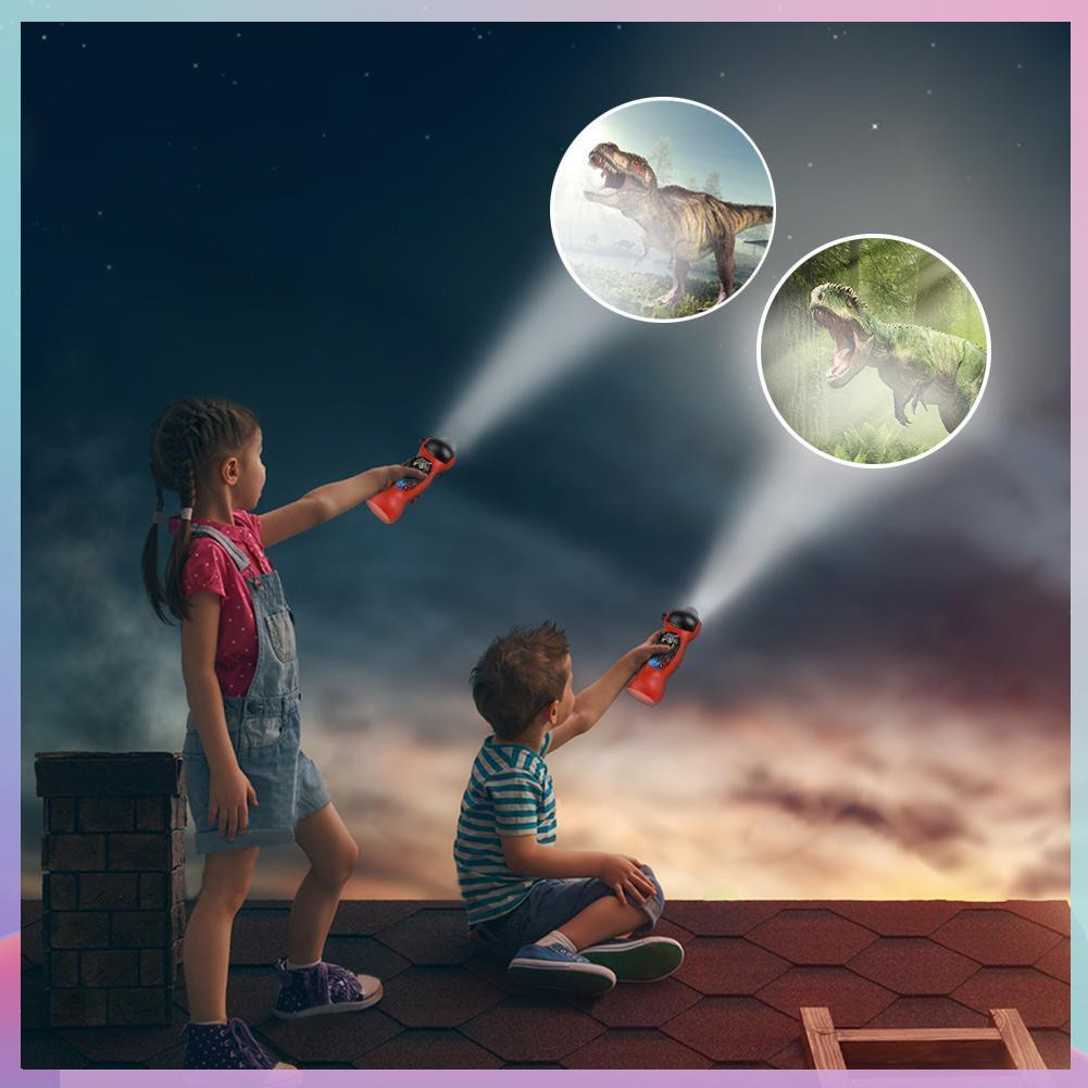 Babicool Kids Cartoon ​Dinosaur Projector Flashlight Baby Sleep LED Project Lamp Toy