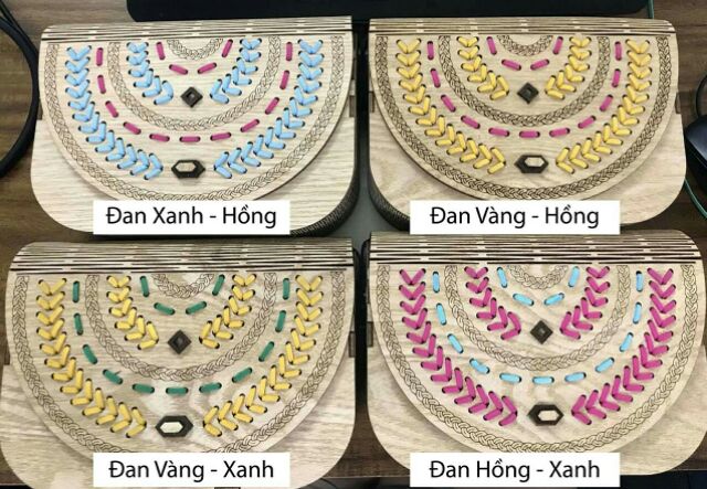 Túi gỗ vintage - túi gỗ hand made | BigBuy360 - bigbuy360.vn