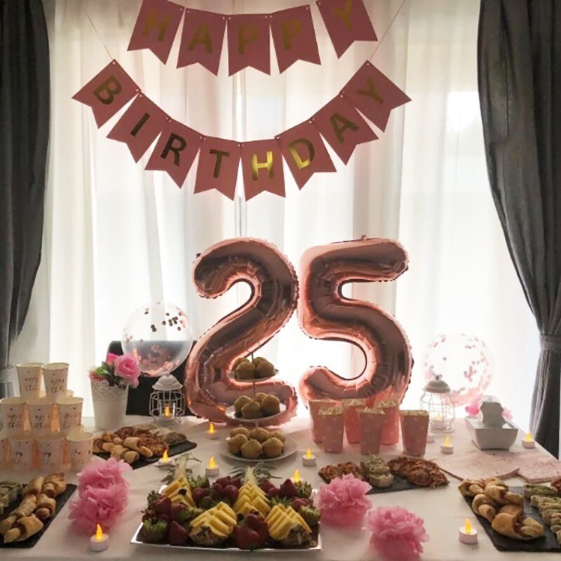 Bong Bóng Lõi Nhôm Hình Chữ Số 32 Inch Dùng Trang Trí Tiệc Sinh Nhật