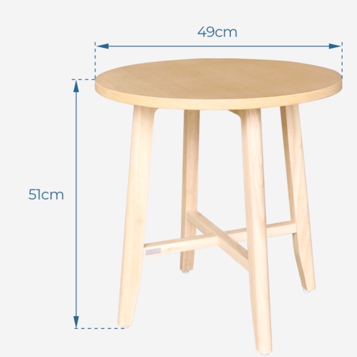 Bàn Sofa Cafe Tròn Chân Cao Gỗ MOHO OSLO 901