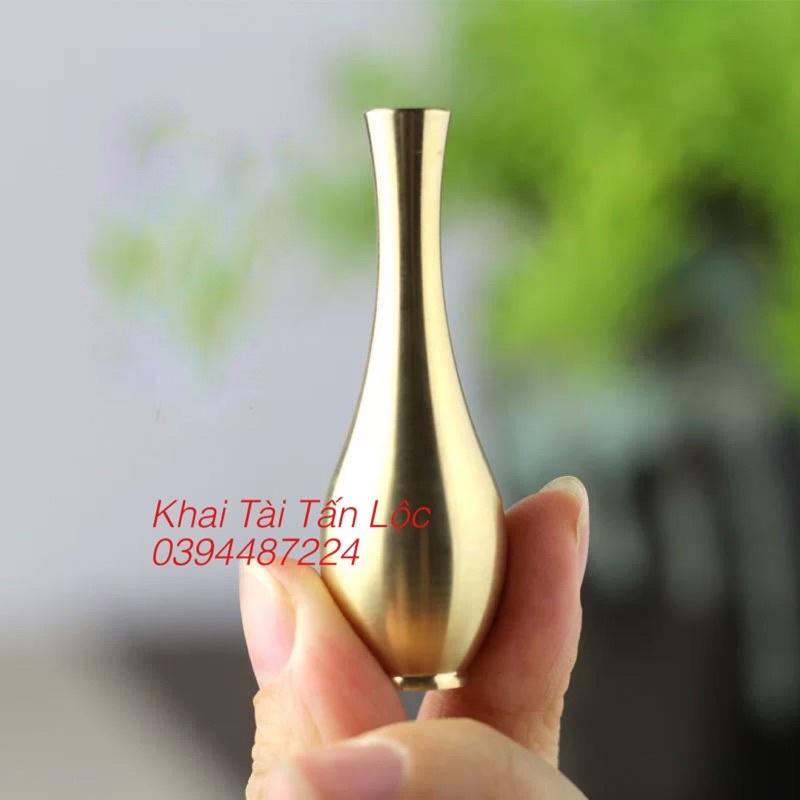 Bình hoa tí hon bằng đồng cao 6cm