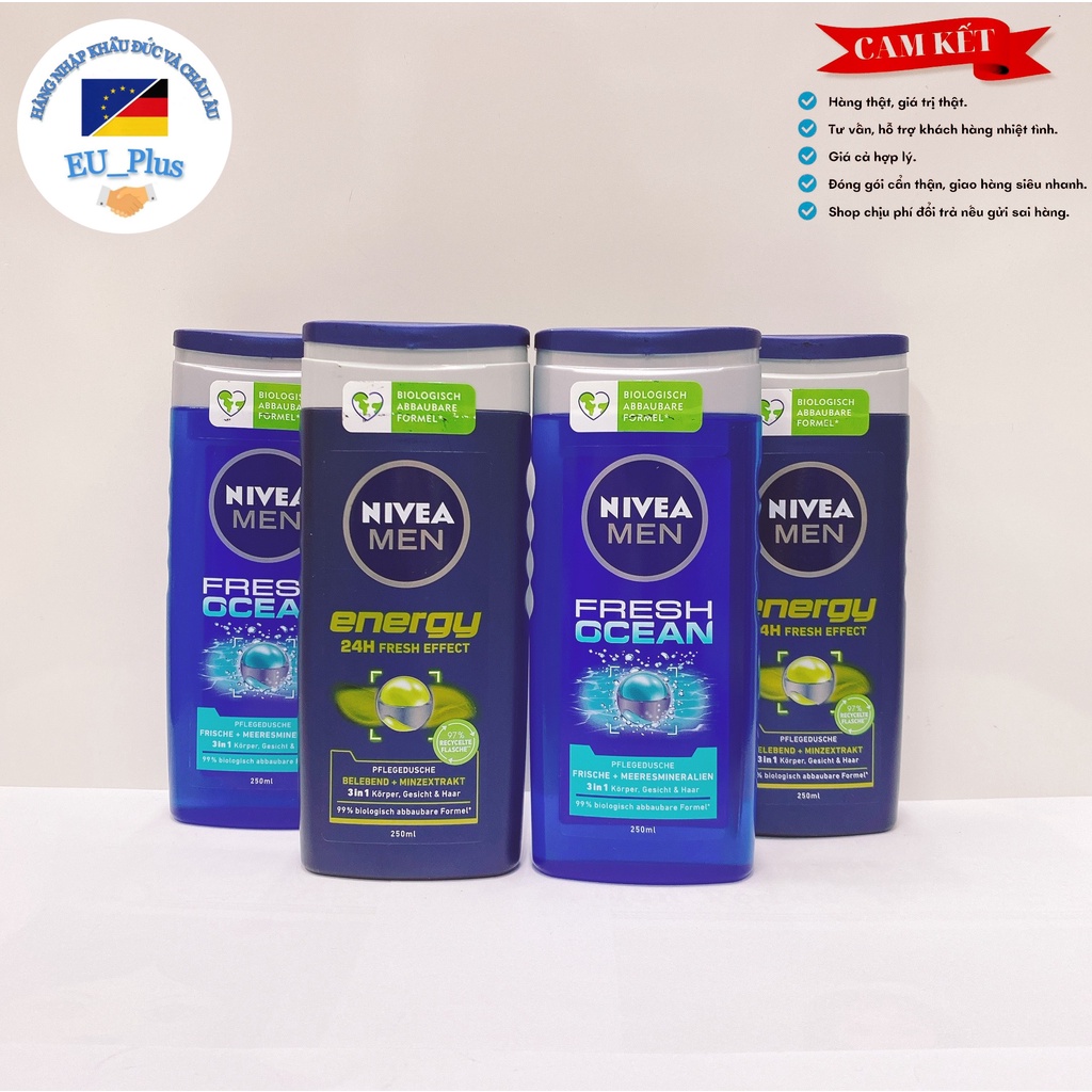 Sữa Tắm Gội Cho Nam Nivea Men  Đức