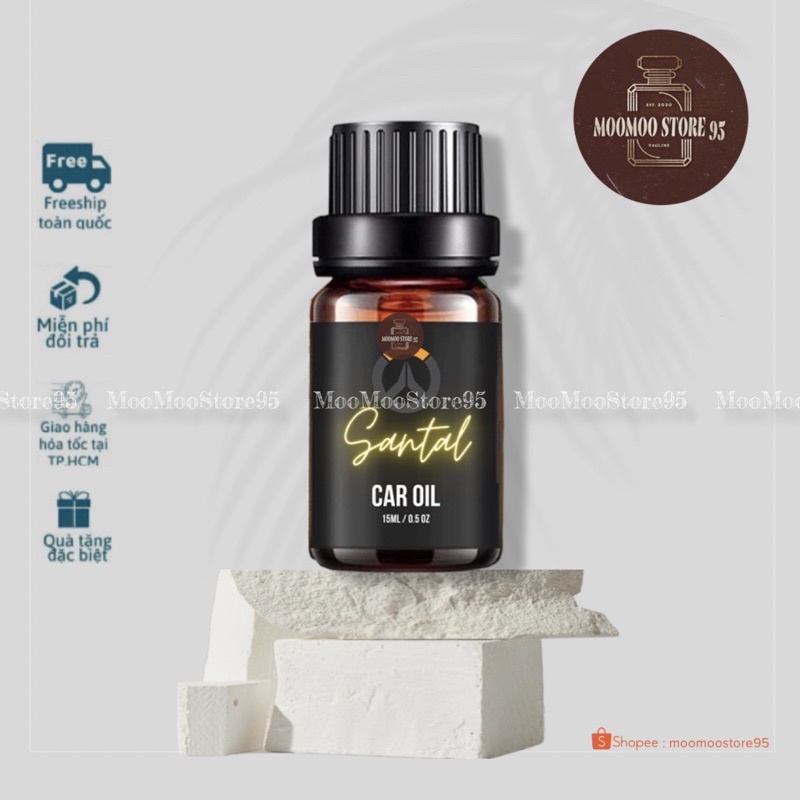 -𝐌𝐨𝐨𝐌𝐨𝐨- Tinh dầu cao cấp OILCAR dành cho xe ô tô “𝐒𝐀𝐍𝐓𝐀𝐋” 15ml