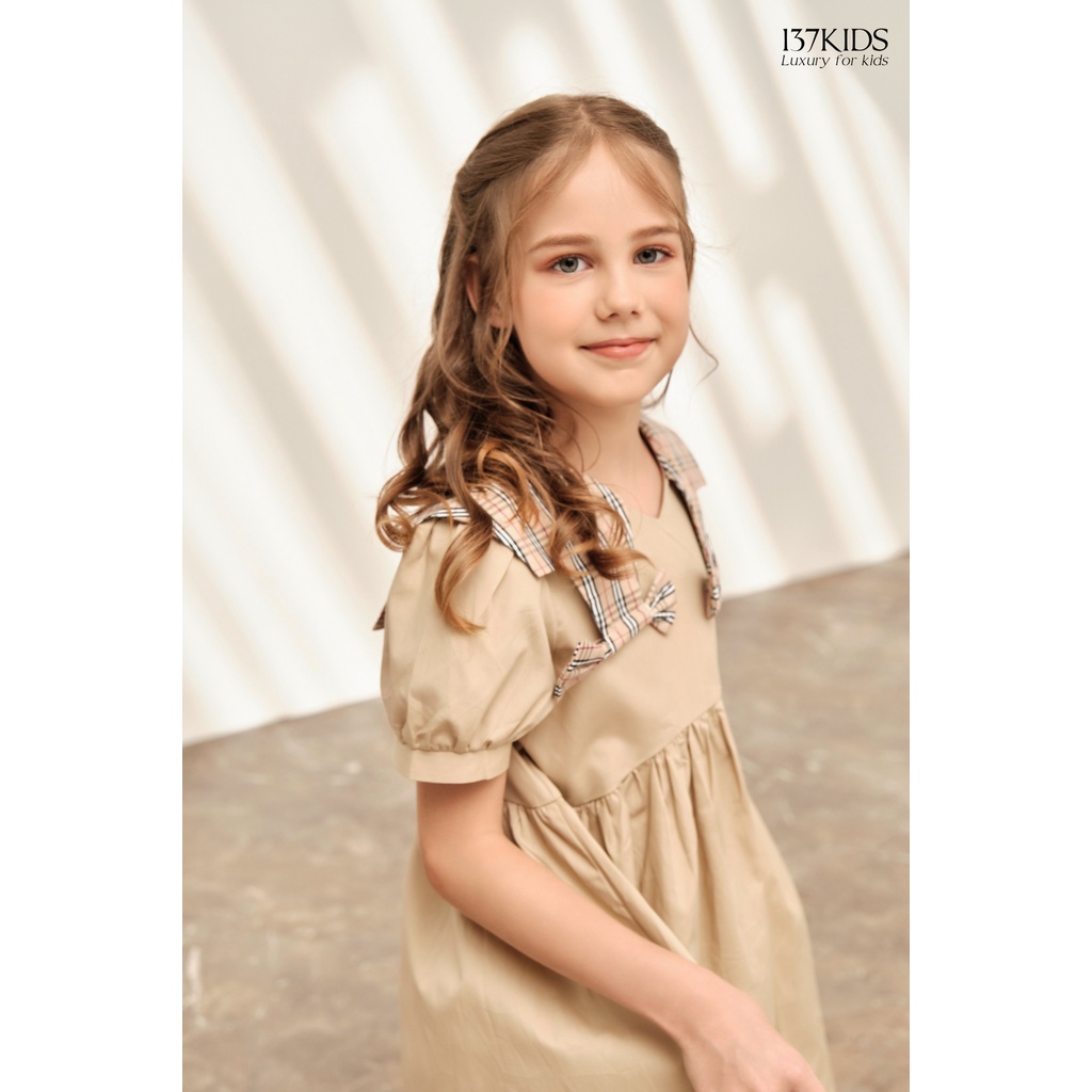 Váy Babydoll bé gái 137Kids thiết kế sang chảnh cho bé đi chơi đi dự tiệc