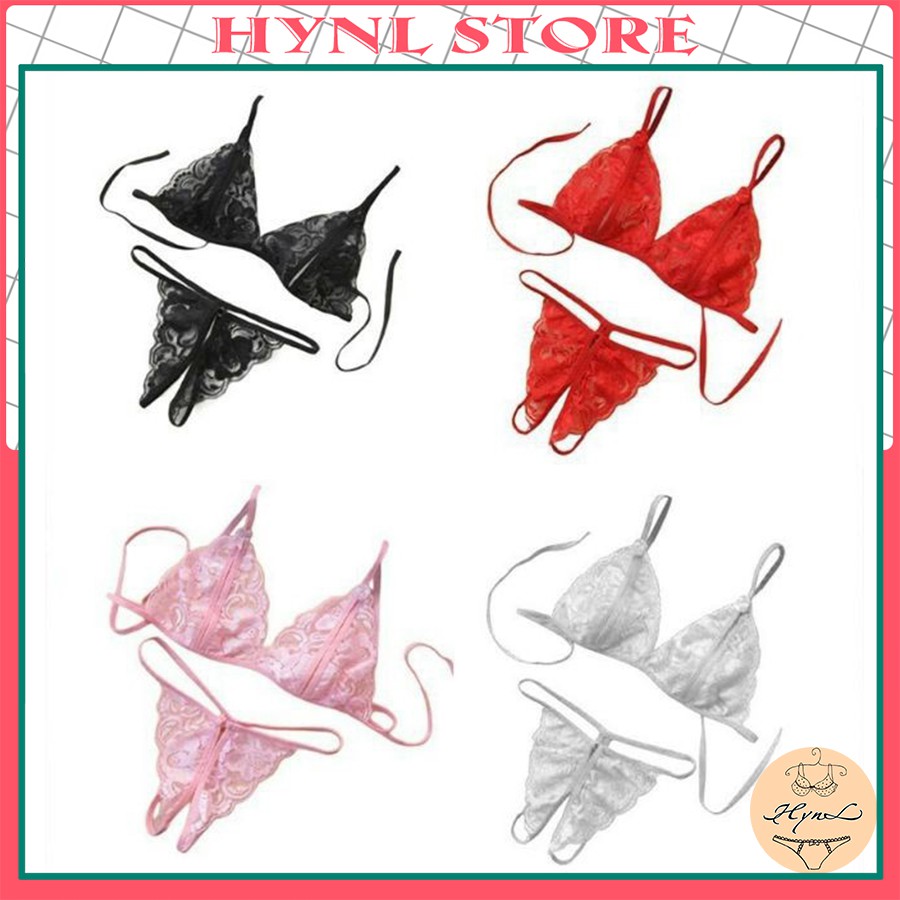 Đồ Lót Sexy Lọt Khe Gợi Cảm, Bikini Hai Mảnh Xuyến Thấu V006