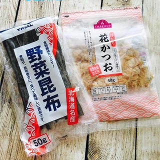 Cá bào khô 80gr / Tảo bẹ 40g - Nhật Bản [HSD 6/2021]