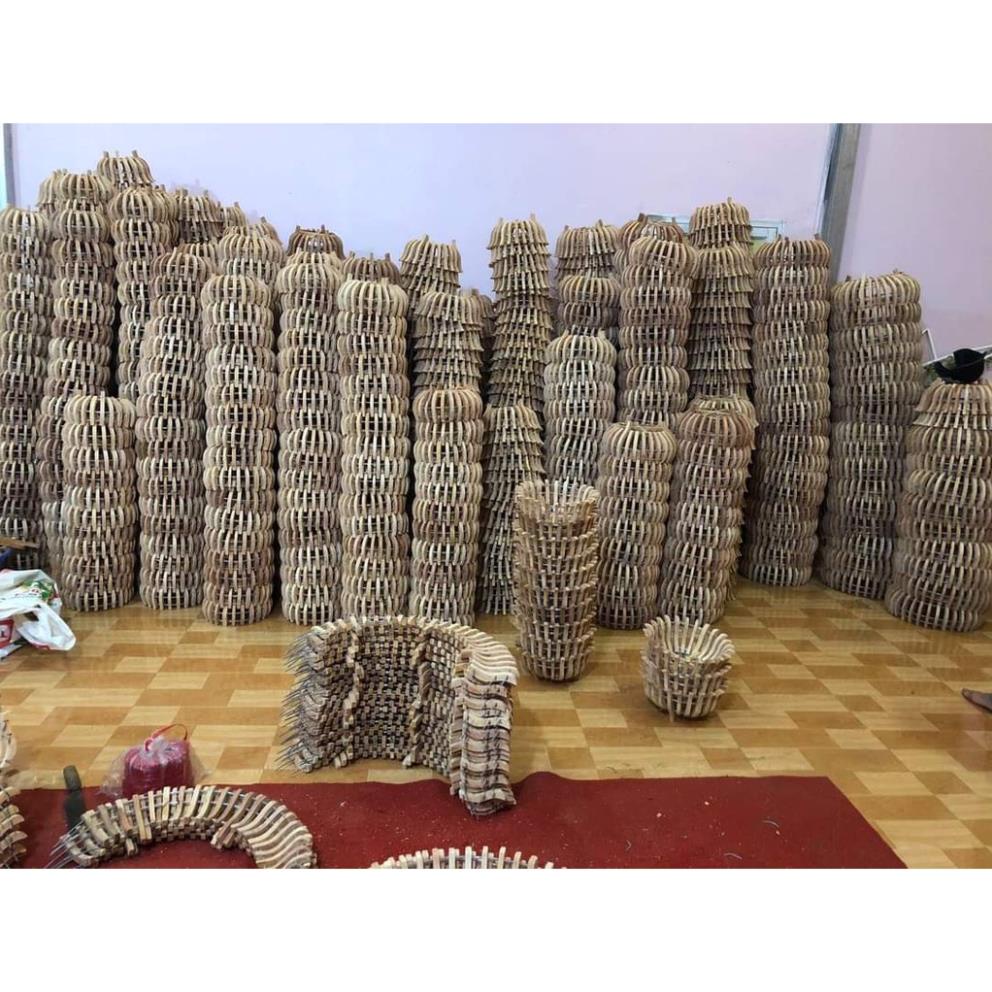 Chậu gỗ trồng lan - gỗ nhãn -nhiều mẫu - nhiều size lựa chọn