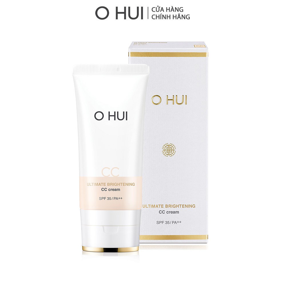 [Mã VISAPREMIUM giảm 150K]Kem nền CC Cream mỏng nhẹ hiệu chỉnh sắc da tối ưu OHUI Ultimate Britening SPF35+/PA++++ 45ml