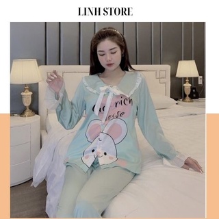 Đồ bộ nữ mặc nhà Sara Lụa latin cao cấp, đồ ngủ kiểu pijama phong cách thời trang nữ V120