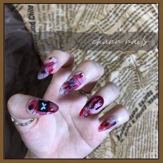 Nail Box Móng úp Móng tay giả thiết kế 256