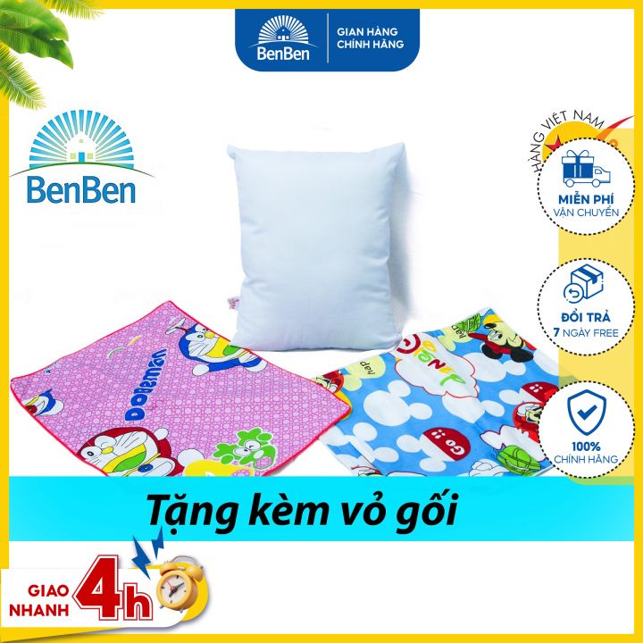 Gối cho bé đi học size 30x40cm, hàng VN + tặng vỏ gối cùng size - Ben Ben - goi ngu cho be - goi em be