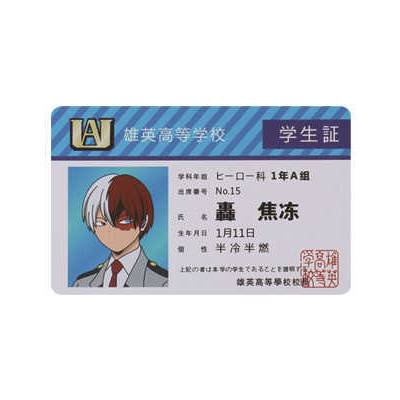 Thẻ ID nhân vật hoạt hình anime My Hero Academia bằng PVC đáng yêu