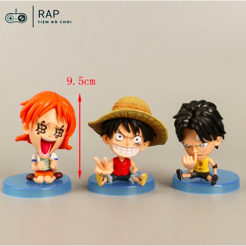 Set 8 mô hình One Piece biểu cảm bẩn bựa hài hước