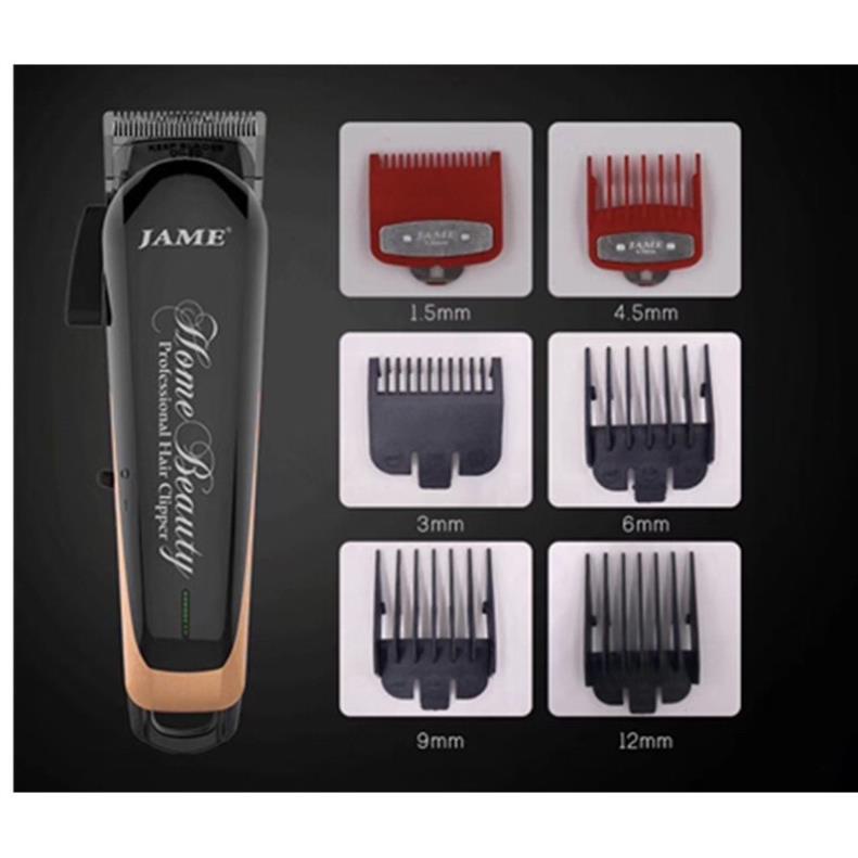 Tông Đơ Cắt Tóc Chuyên Nghiệp Jame 1070 Lưỡi Kép Sắc Bén 10W Tặng Cữ 1,5 & 4,5mm