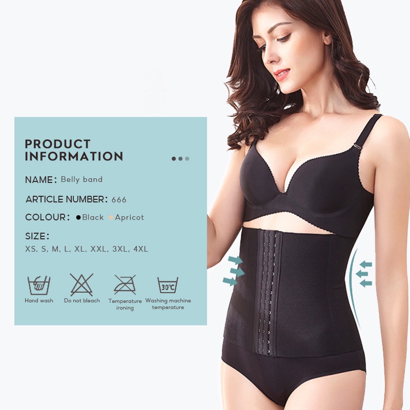 SUNNESS Đai Nịt Bụng Định Hình Vòng Eo Thon Gọn 3 Hàng 13 Khóa