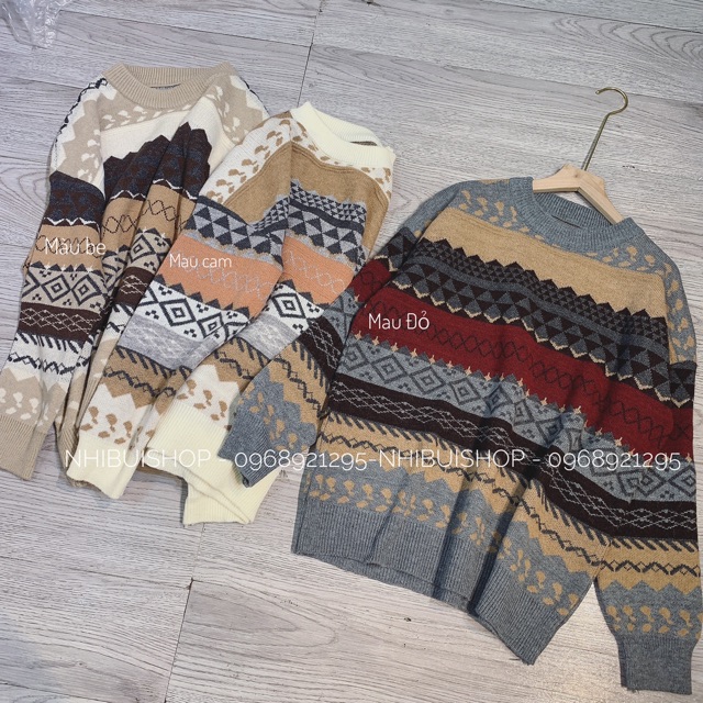 [Freeship đơn từ 0đ] Áo len thổ cẩm họa tiết | BigBuy360 - bigbuy360.vn