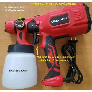 Súng phun sơn cầm tay SPRAY GUN _550W