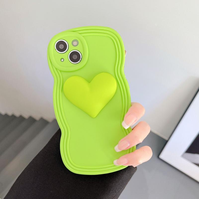 Ốp Điện Thoại Họa Tiết Trái Tim Ba Chiều Cho iphone 11 / 12 / 13 / Pro / promax / xs / xr / xsmax / 14promax / 14plus