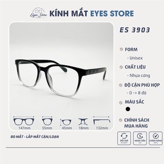Gọng Kính Cận Nam Nữ EYESSTORE 3903 - Nhựa Cứng