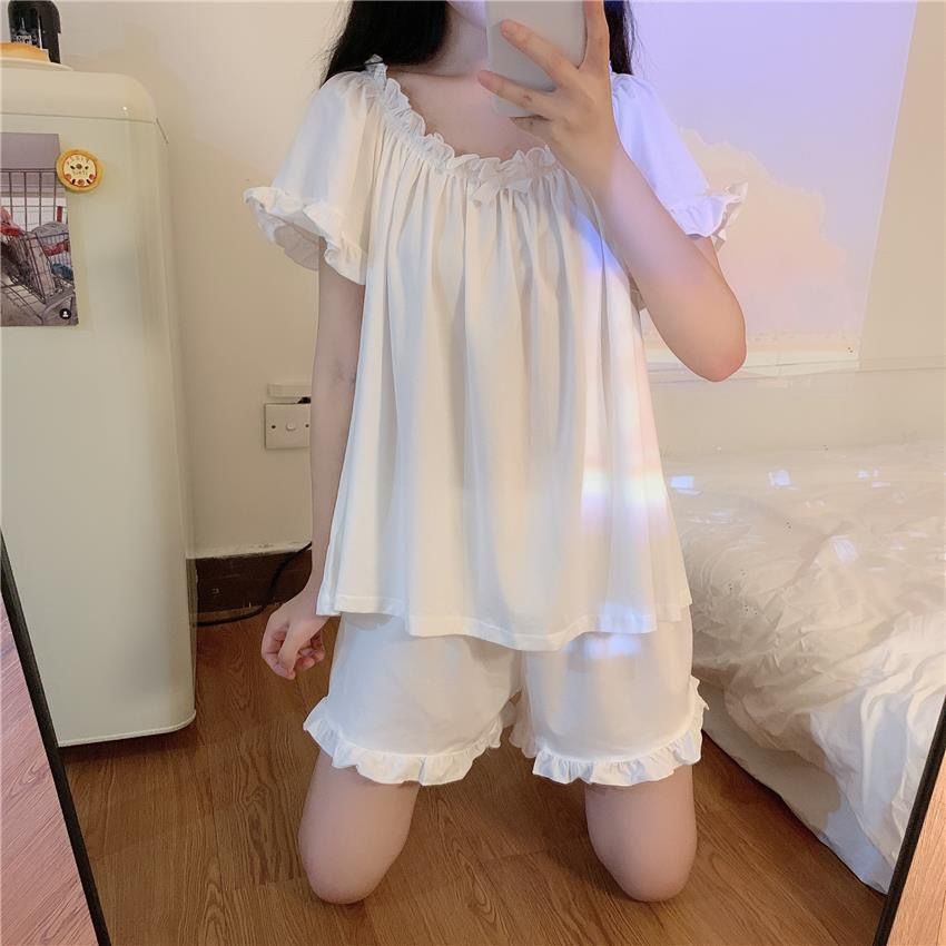 ❤️❤️Bộ đồ ngủ vải mỏng kiểu Nhật Bản thiết kế đơn giản dễ thương | BigBuy360 - bigbuy360.vn