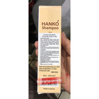 Dầu Gội Hanko Shampoo Hàn Quốc 100ml